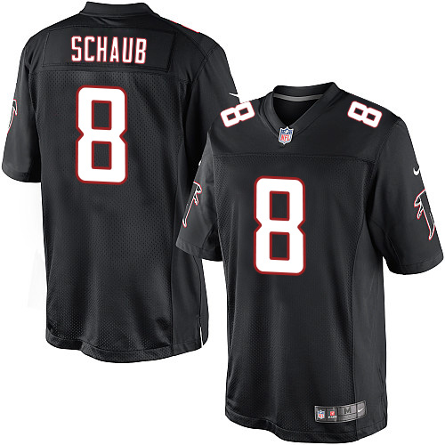 Men's Limited Matt Schaub Nike Jersey Black Alternate - #8 NFL Atlanta Falcons